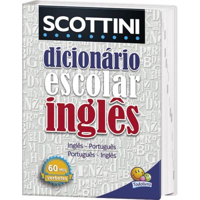 Dicionario Ingles Scottini 60.000 Verbetes Capa Pvc Ww