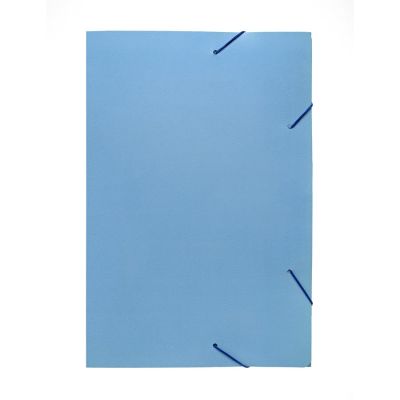 Pasta Aba Elastica Cartao Duplex 230g Azul Pastel Polycart