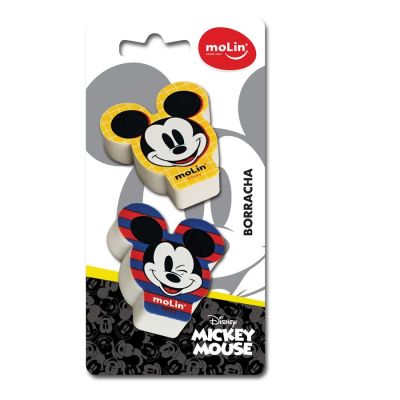 Borracha Decorada Mickey Mouse Bls C/2 Molin 22660