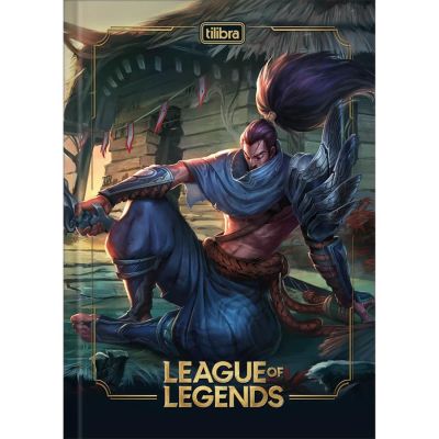Caderno Linguagem Brochura Capa Dura 1/4 80fls League Of Legends Tilibra
