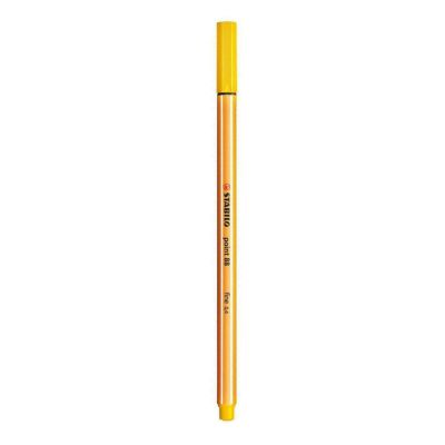 Caneta Hidrografica Stabilo Point Amarelo Neon Fine 88/024