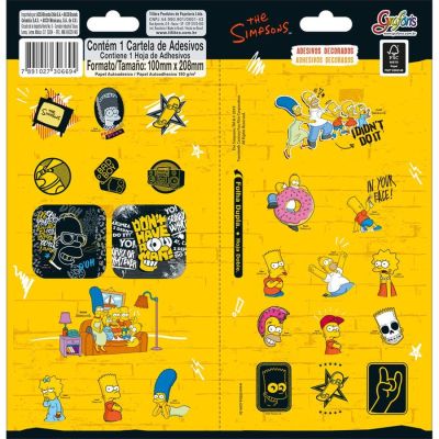 Adesivo Stickers Simpsons 306690 Tilibra Ww