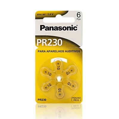 Pilha Bateria Auditiva C/6 Un Pr-230 Panasonic