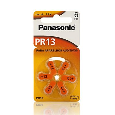 Pilha Bateria Auditiva C/6 Un Pr-13 Panasonicww