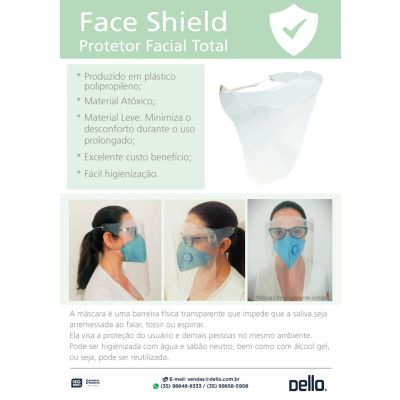 Mascara Protetor Facial Com Elastico 3500.h.0050 Dello