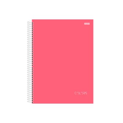 Caderno Universitario Capa Dura 1x1 80fls Colors Pink S.d