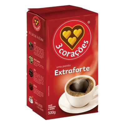 Cafe 3 Coracoes Extra Forte Vacuo 500g