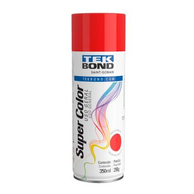 Tinta Spray Uso Geral Vermelho 350ml/250g Tekbond