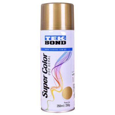Tinta Spray Uso Geral Dourado 350ml/250g Tekbond