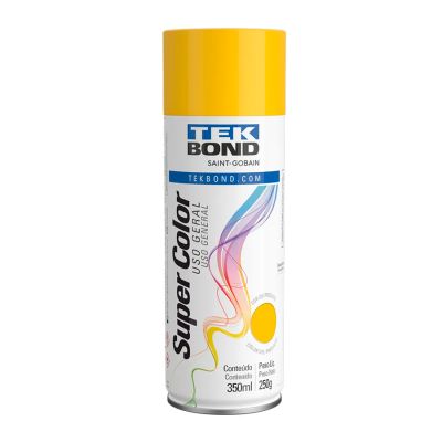 Tinta Spray Uso Geral Amarelo 350ml/250g Tekbond