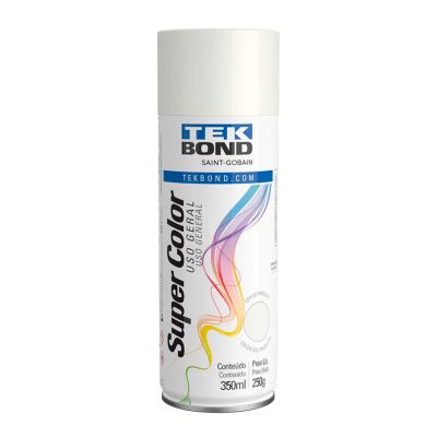 Tinta Spray Uso Geral Branco Fosco 350ml/250g Tekbond