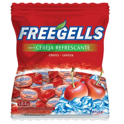 Bala Cereja Freegells 584g