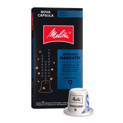 Capsula Cafe Espresso Melitta Marcato 9 50g C/10 Unidades