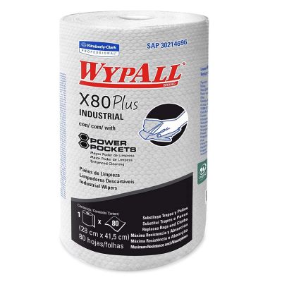 Pano Wipe Wypall X80 Branco 28 X 41,5cm C/ 80 Panos