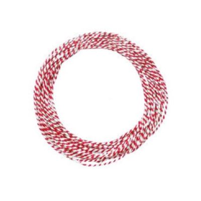 Fio De Papel Decorativo Vermelho/branco 10m Cromus