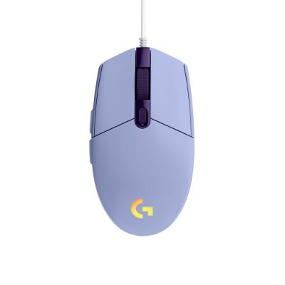 Mouse Com Fio Usb Gamer G203 Lilas Lightsync 910-005852 Logitech