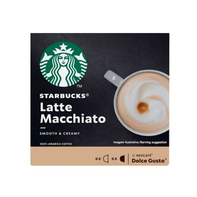 Capsula Cafe Latte Macchiato Starbucks P/ Dolce Gusto C/12 Unidades