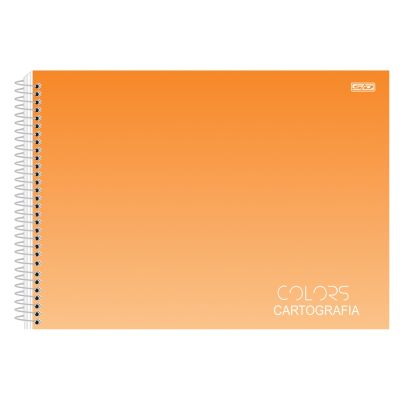 Caderno Cartografia Espiral Capa Dura 60fls Colors S.d.