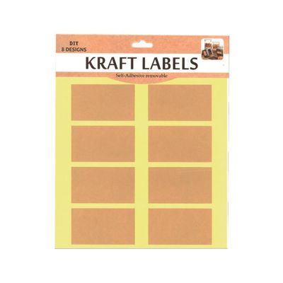 Etiqueta Adesiva Retangular Chalkboard Kraft Labels C/8 R.21552-30 635440 Kit