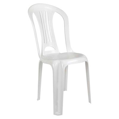 Cadeira Plastico Bistro Branca Mor