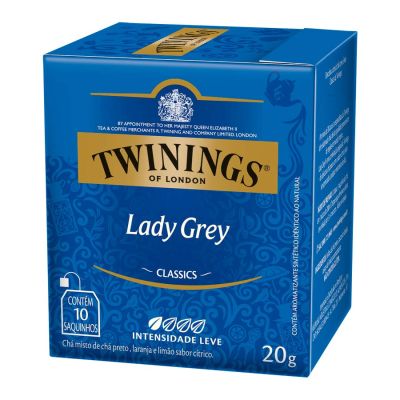Cha Preto Lady Grey Laranja Limao Twinings 20g