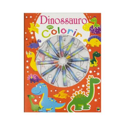 Livro Cores Em Acao! Dinossauros Para Colorir Todolivro