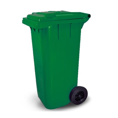 Cesto De Lixo Gari 120l Plastico C/ Roda Verde Bralimpia
