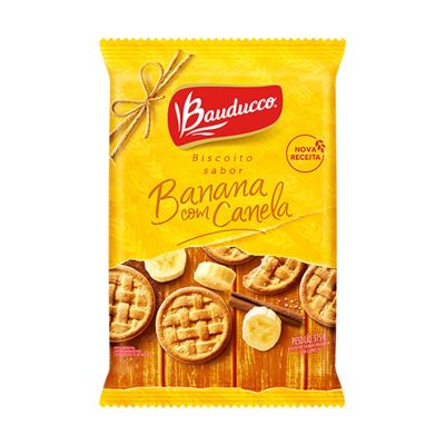 Biscoito Amanteigado Banana Canela 375g Bauducco
