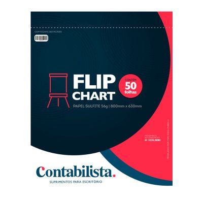 Flip Chart C/picote C/50fl 63x80cm 56g Contabilista
