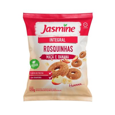 Biscoito Rosquinha Integral Maca E Banana 120g Jasmine