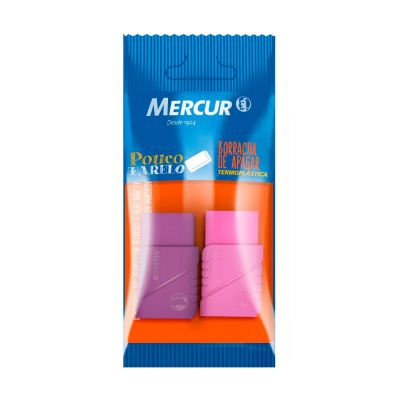 Borracha Capa Plastica Tr18 Color Bls C/2 Mercur
