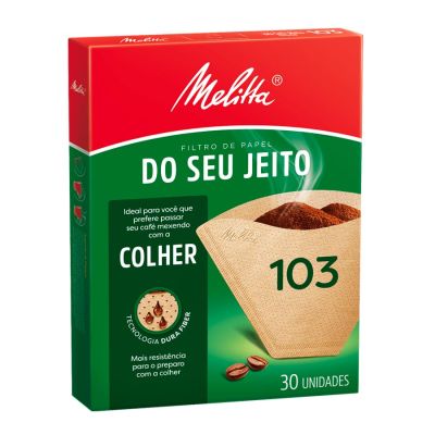 Filtro Papel P/ Cafe Melitta Colher 103 C/30un